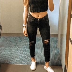 Old navy mid rise, rockstar jeans size 2 petite